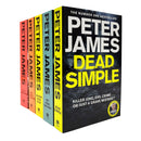 Roy Grace Series Books 1-5 Collection Set by Peter James (Dead Simple, Looking Good Dead, Not Dead Enough, Dead Man's Footsteps, Dead Tomorrow)