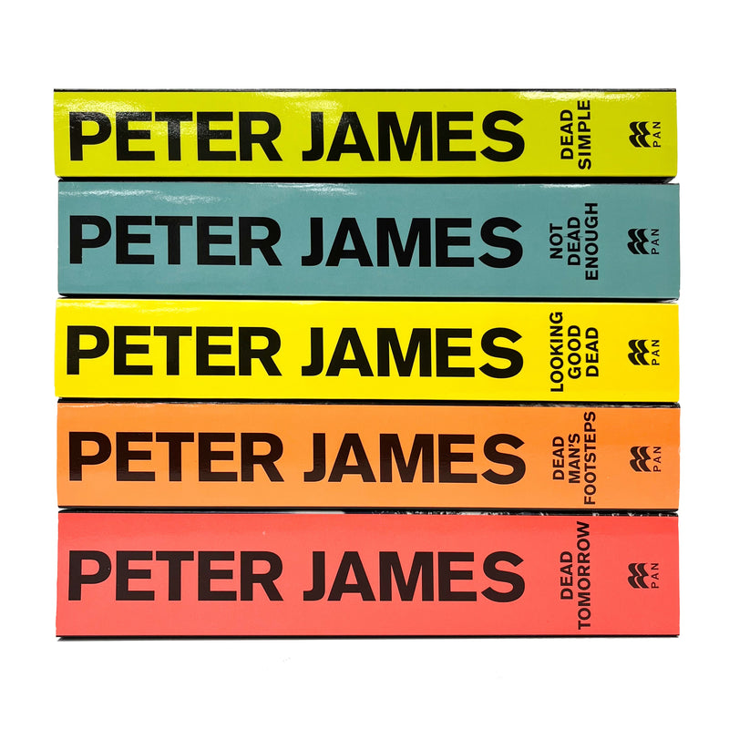 Roy Grace Series Books 1-5 Collection Set by Peter James (Dead Simple, Looking Good Dead, Not Dead Enough, Dead Man's Footsteps, Dead Tomorrow)