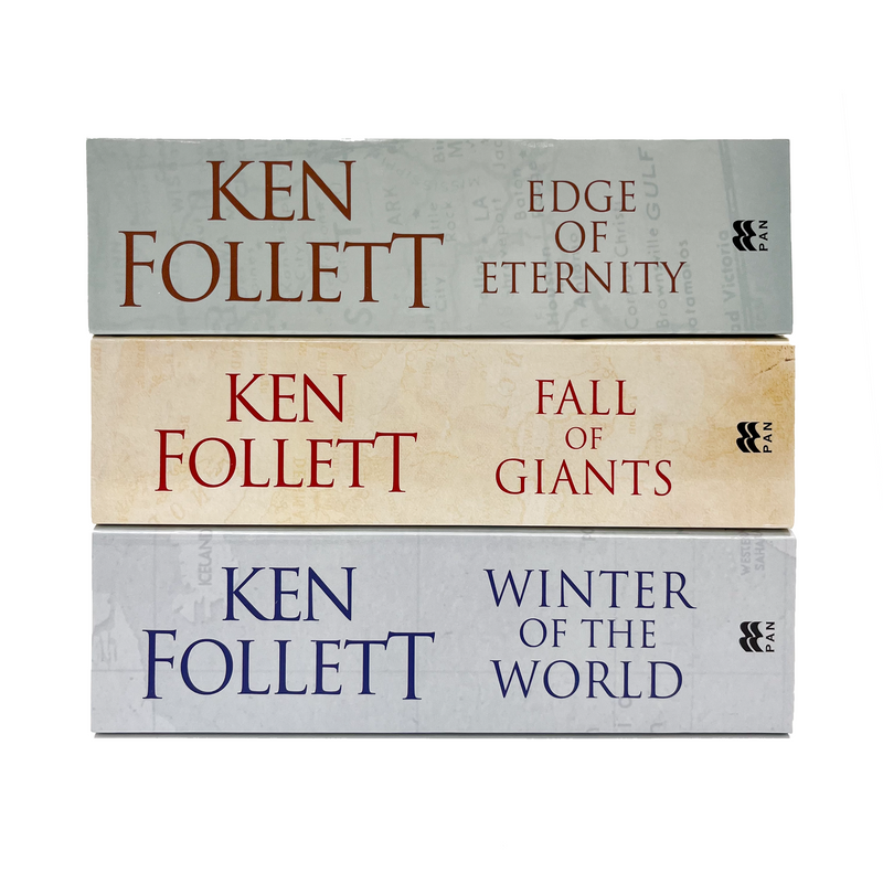 Ken Follett Century Trilogy Collection 3 Books Set (Fall of Giants, Winter of the World , Edge of Eternity)