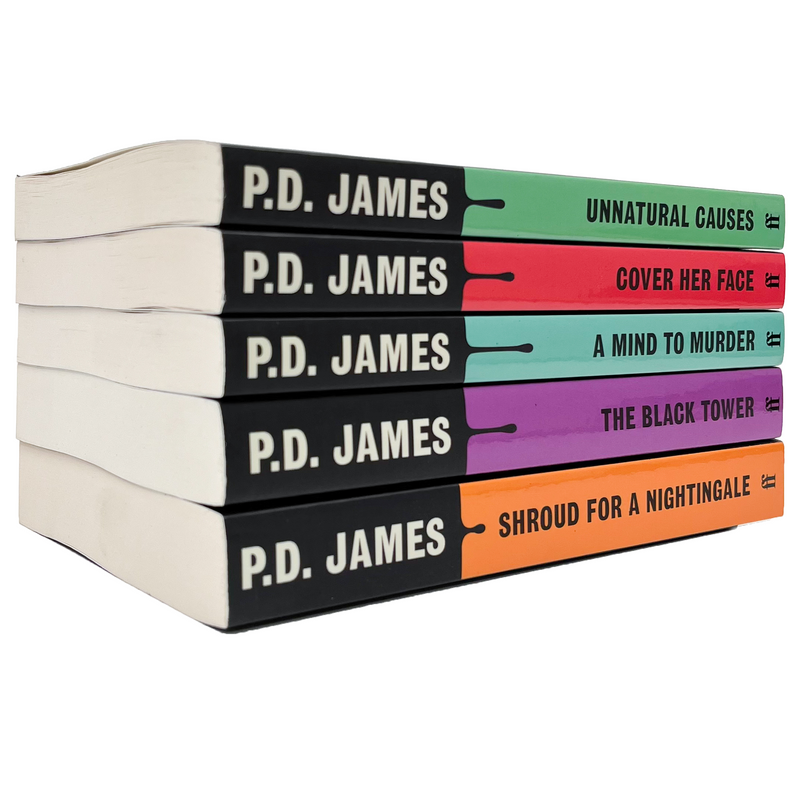 Adam Dalgliesh Series 5 Books Collection Set By P D James (A Mind to Murder, Unnatural Causes, Shroud for a Nightingale, Cover Her Face, The Black Tower)