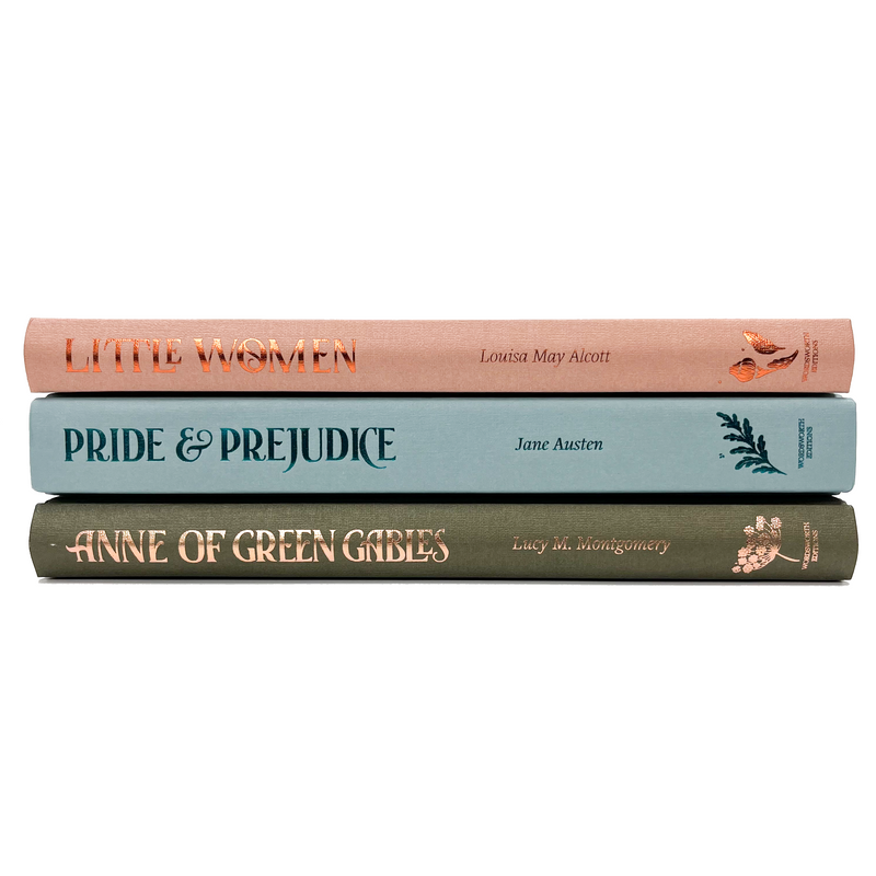 Little Women, Pride and Prejudice and Anne of Green Gables 3 Books Collection Set (Wordsworth Luxe Collection)