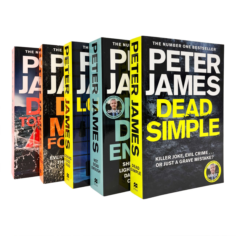 Roy Grace Series Books 1-5 Collection Set by Peter James (Dead Simple, Looking Good Dead, Not Dead Enough, Dead Man's Footsteps, Dead Tomorrow)