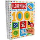 My First 100 Words Home Learning Sticker Activity 10 Books Set (Alphabet, My Busy Day, Nature, Ocean, All About Me, Early Learning, First Words, Farm, Things That Go & Animal)