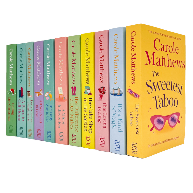 Carole Matthews Collection 11 Books Set (Lets Meet on Platform 8, A Place to Call Home, All You Need is Love, The Sweetest Taboo, That Loving Feeling, The Only Way is Up)