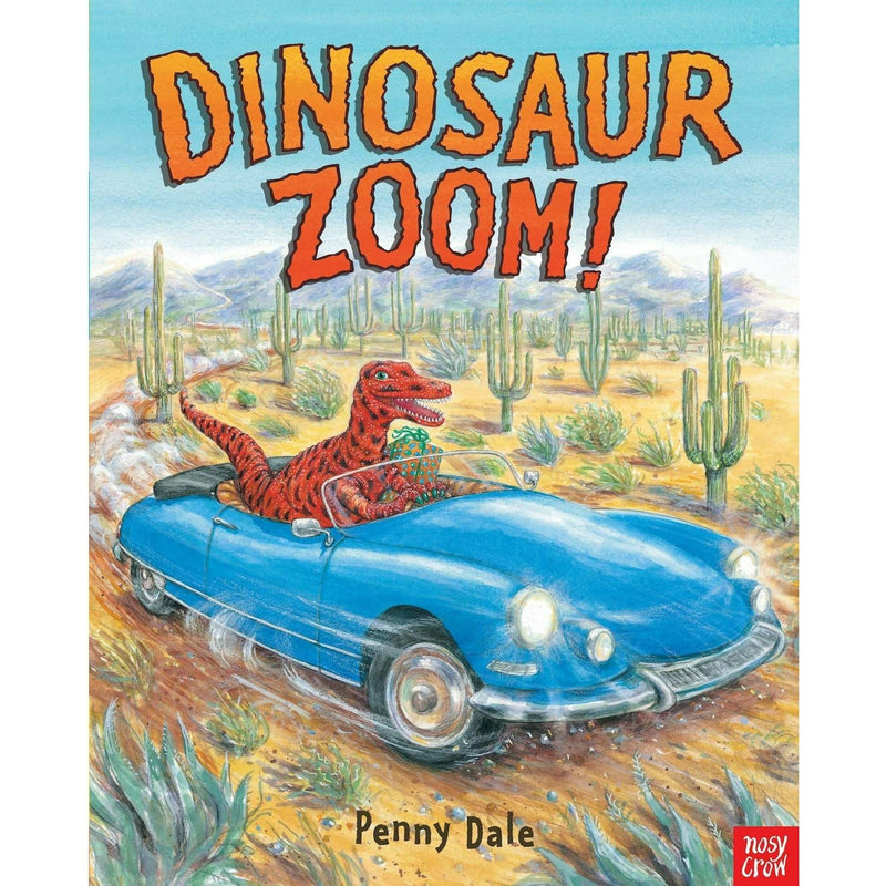 Penny Dale's Dinosaurs 5-Book Collection: Dinosaur Dig, Dinosaur Zoom, Dinosaur Rocket, Dinosaur Pirates, and Dinosaur Farm.