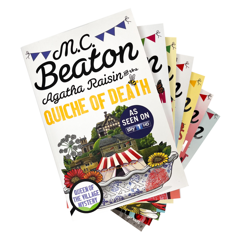 M.C. Beaton: Agatha Raisin Series 1-7 - 7 Books Set (Agatha Raisin and the Quiche of Death, Agatha Raisin and A Spoonful of Poison, Hiss and Hers, Pushing Up Daisies, Agatha Raisin and the Dead Ringer, Down the Hatch, Devil’s Delight)