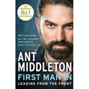 Ant Middleton 3 Books Collection Set (Zero Negativity, The Fear Bubble, First Man In Leading from the Front)