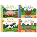 Farmyard Friends Series 4 Books Collection Set by Axel Scheffler (Higgly Hen, Portly Pig, Cuddly Cow & Gobbly Goat)