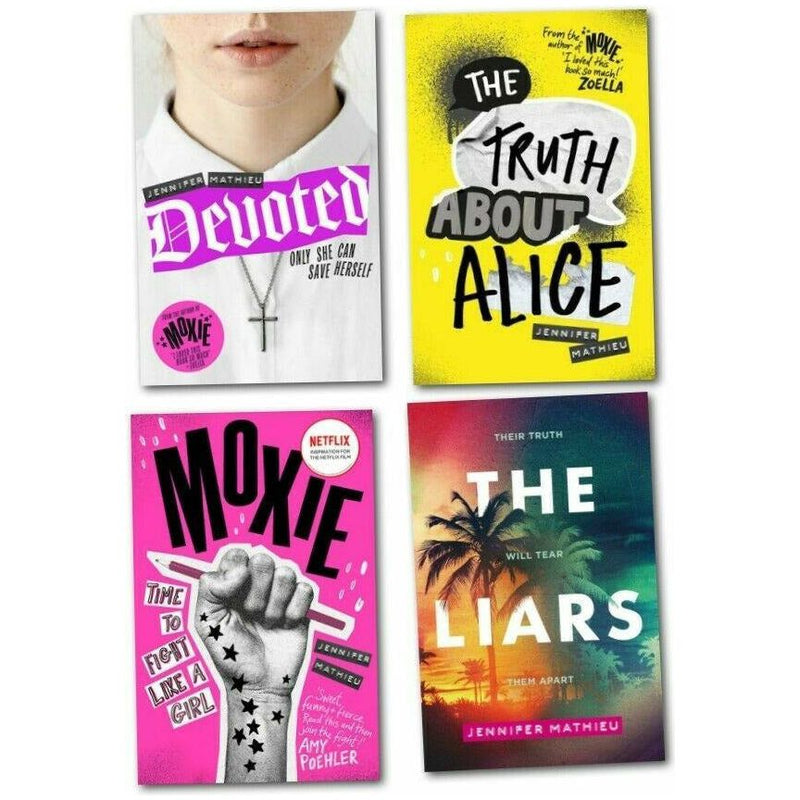 Jennifer Mathieu's 4-Book Collection (Moxie, The Truth About Alice, Devoted, Liars)