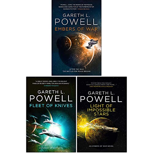 Embers of War Series 3 Books Collection Set By Gareth L. Powell (Embers of War, Fleet of Knives, Light of Impossible Stars)