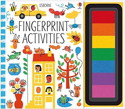 Fingerprint Activities 4 Books Collection Set (Under the Sea, Fingerprint Activities, Dinosaurs, Bugs)