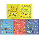 Usborne All About Feelings Friends And Families My First Books 5 Book Set By Felicity Brooks (All About Feelings, All About Families, All About Diversity, All About Friends & Worries and Fears)