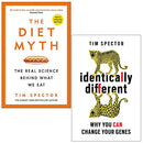 Professor Tim Spector 2 Books Collection Set (The Diet Myth and Identically Different)