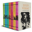 Jules Verne 7 Books Set Collection: (Journey to the Centre of the Earth, Around the World in Eighty Days, The Mysterious Island, Five Weeks in a Balloon)