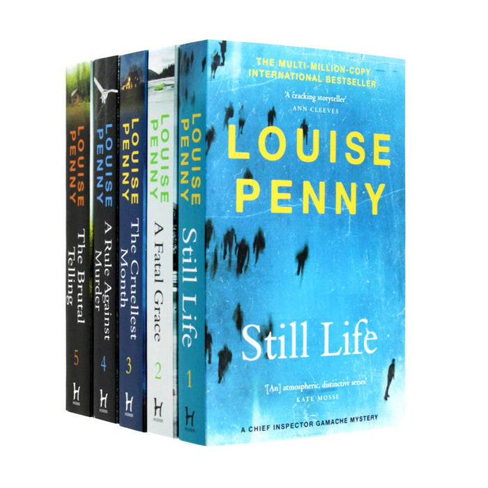 The Chief Inspector Gamache Series Books 1 - 5 Collection Box Set by Louise Penny (Still Life, Fatal Grace, Cruellest Month, Rule Against Murder and Brutal Telling)