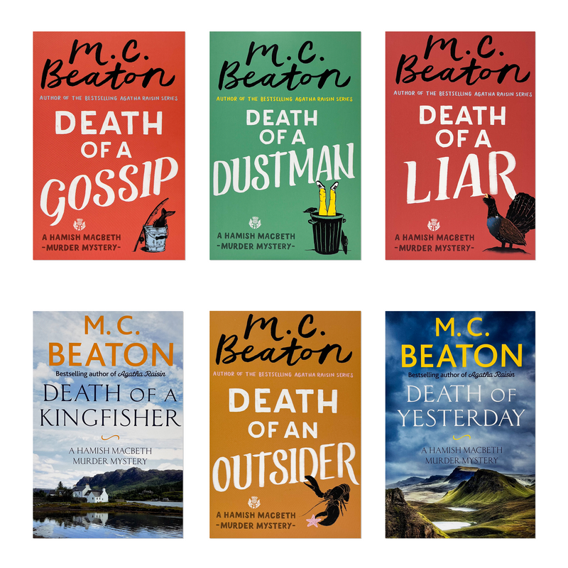 M C Beaton Hamish Macbeth Series Collection 7 Books Set (SERIES 3) (Death of a Gossip, Death of an Outsider, Death of a Kingfisher, Death of Yesterday, Death of a Liar, Death of a Dustman, Death of a Poison Pen)