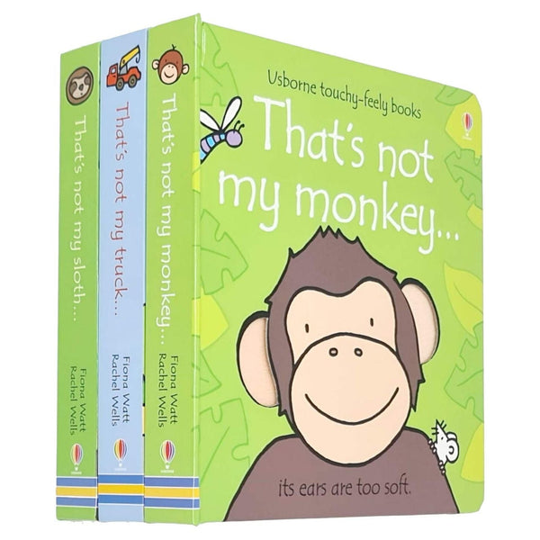 Thats not my Series 3 Books Collection Set By Fiona Watt (Monkey, Truck, Sloth)