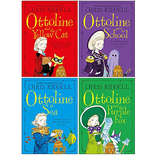 Chris Riddell Ottoline Collection 4 Books Set ( Books 1 To 4 )