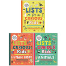 Lists for Curious Kids Collection 3 Books Box Set By Tracey Turner, Rachel Delahaye (Lists for Curious Kids, Human Body and Animals)