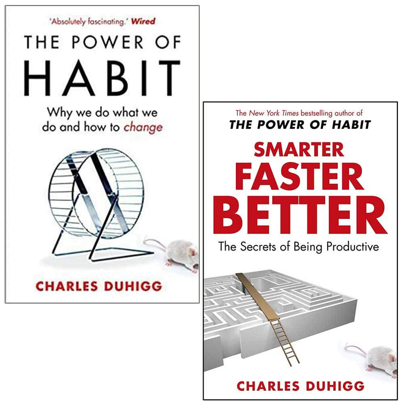 Charles Duhigg Collection 2 Books Set (The Power of Habit, Smarter Faster Better)