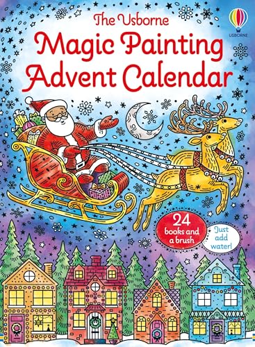 Usborne Magic Painting Advent Calendar (Magic Painting Brush & 24 Mini Books) (40p/Book)