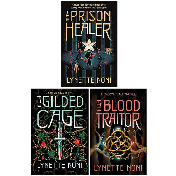 The Prison Healer Series 3 Books Collection Set By Lynette Noni (The Prison Healer, The Gilded Cage, The Blood Traitor)