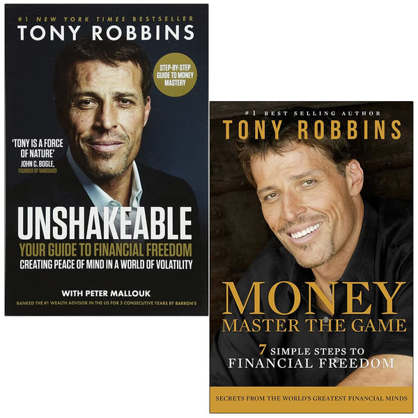 Tony Robbins Collection 2 Books Set (Unshakeable Your Guide to Financial Freedom & Money Master the Game)