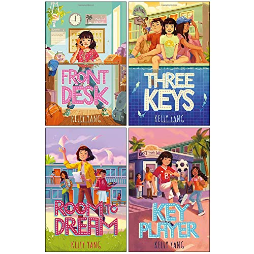 Front Desk Series 4 Books Collection Set By Kelly Yang (Front Desk, Three Keys, Room To Dream, Key Player)