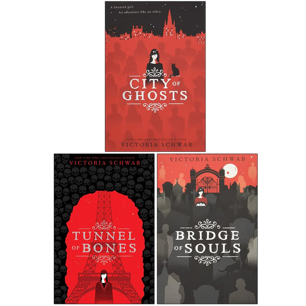 City of Ghosts Series Collection 3 Books Set By Victoria Schwab (City of Ghosts, Tunnel of Bones, Bridge of Souls)