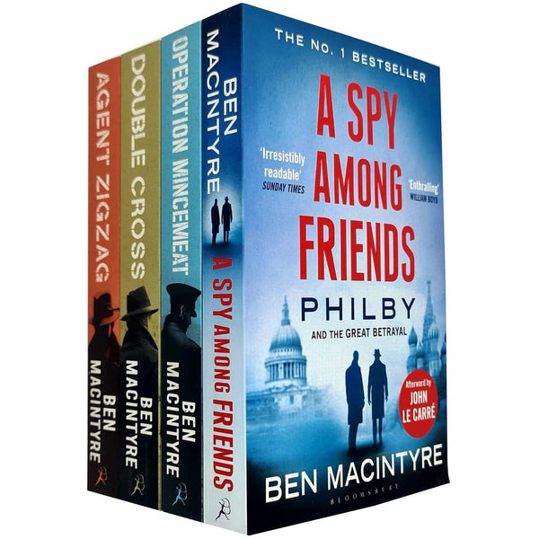 Ben Macintyre Collection: 4-Book Set (Agent Zigzag, A Spy Among Friends, Double Cross, Operation Mincemeat)