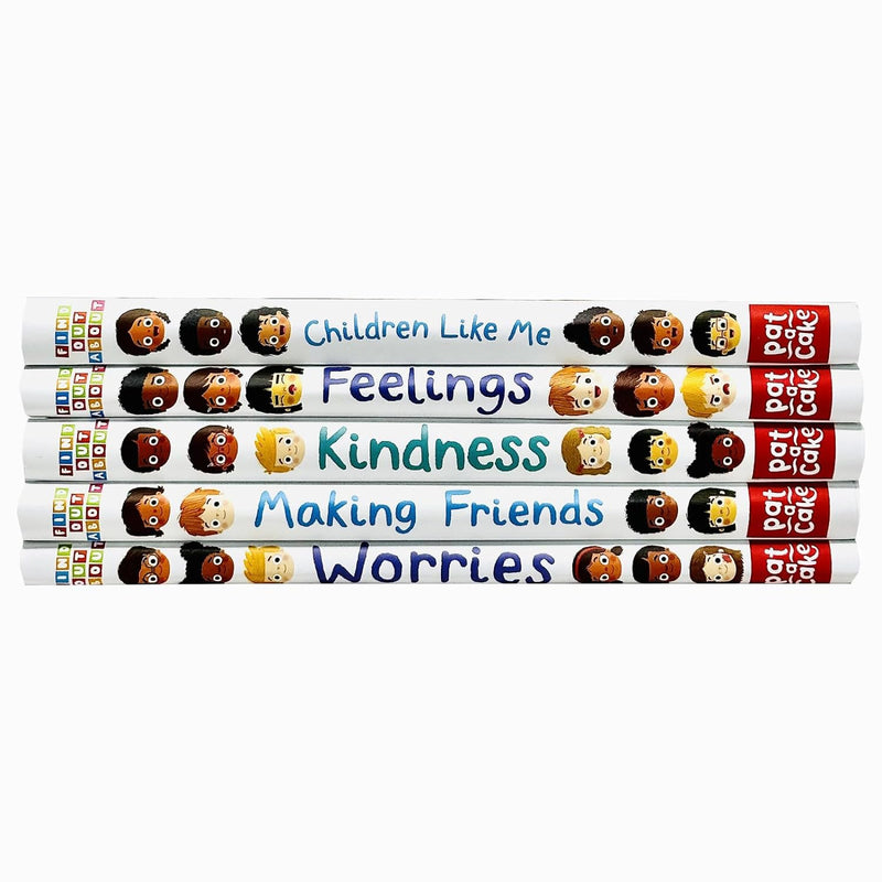 Find Out About Series 5 Books Collection Set (Feelings, Kindness, Making Friends, Children Like Me, Worries)