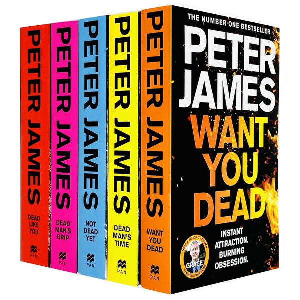 Roy Grace Series Books 6-10 Collection Set by Peter James (Set 2) (Dead Like You, Dead Man's Grip, Not Dead Yet, Dead Man's Time & Want You Dead)