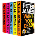 Roy Grace Series Books 6-10 Collection Set by Peter James (Set 2) (Dead Like You, Dead Man's Grip, Not Dead Yet, Dead Man's Time & Want You Dead)