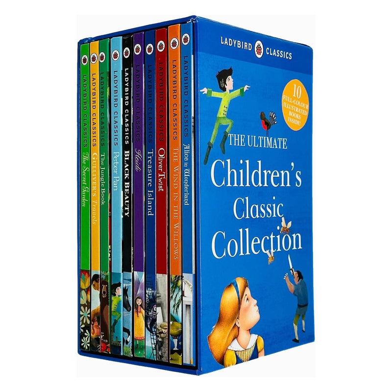 The Ultimate Children's Classic Collection 10 Books Set (The Secret Garden, Gulliver's Travels, The Jungle Book, Peter Pan, Black Beauty, Heidi, Treasure Island, Oliver Twist & More)