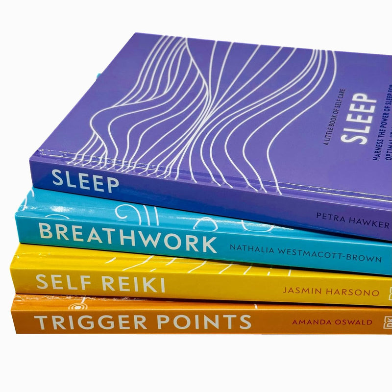 A Little Book of Self Care Collection 4 Books Set (Sleep, Breathwork, Self Reiki & Trigger Points)