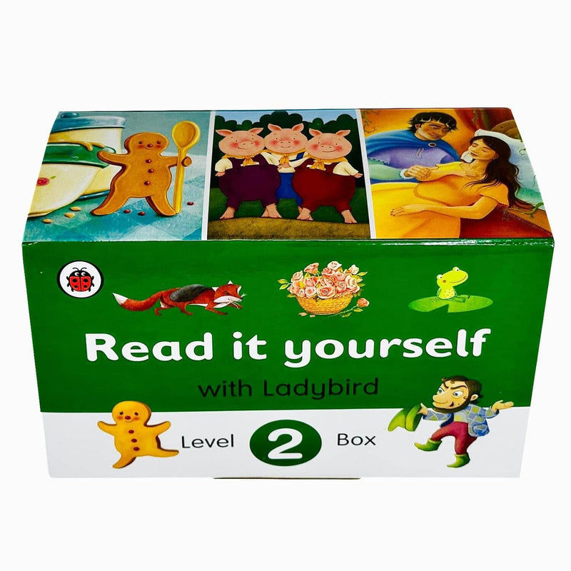 Ladybird Read It Yourself Tuck Box Level 2: 10 Books Box Set (Beauty and the Beast, Chicken Licken, The Gingerbread Man, Little Red Riding Hood, Rumpelstiltskin, Sleeping Beauty & More)