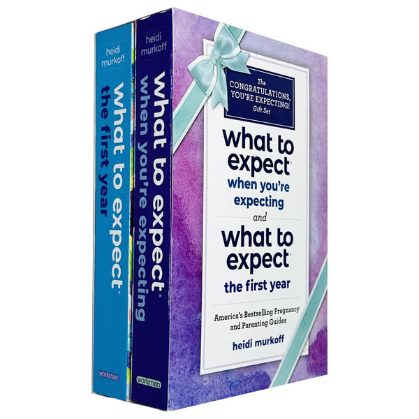 The Congratulations, You're Expecting! 2 Books Collection Gift Set (What to Expect When You're Expecting and What to Expect the First Year)