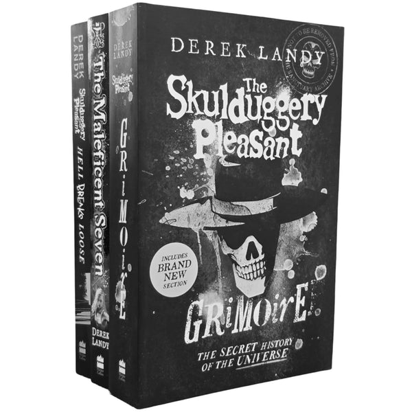 The Skulduggery Pleasant Series 3 Books Collection Set (Tanith Low in the Maleficent Seven, Hell Breaks Loose and Grimoire)