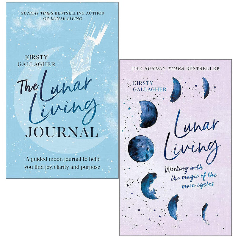 The Lunar Living Journal & Lunar Living By Kirsty Gallagher 2 Books Collection Set