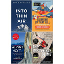 Into Thin Air, Running Up That Hill, Alone On The Wall, The Impossible Climb 4 Books Collection Set