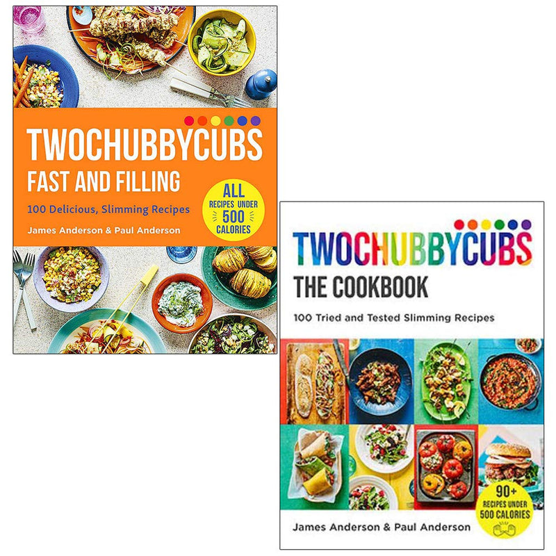 Twochubbycubs Fast and Filling & Twochubbycubs The Cookbook By James and Paul Anderson 2 Books Collection Set