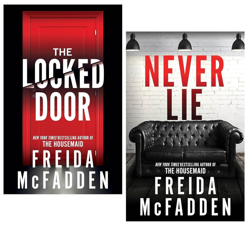 Freida McFadden 2 Books Collection Set (Never Lie and The Locked Door)