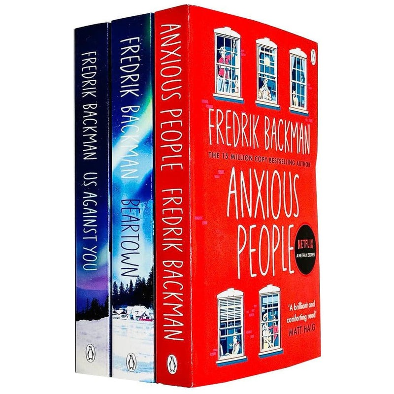 Fredrik Backman: Beartown Series 3-Book Collection (Us Against You, Beartown, Anxious People)