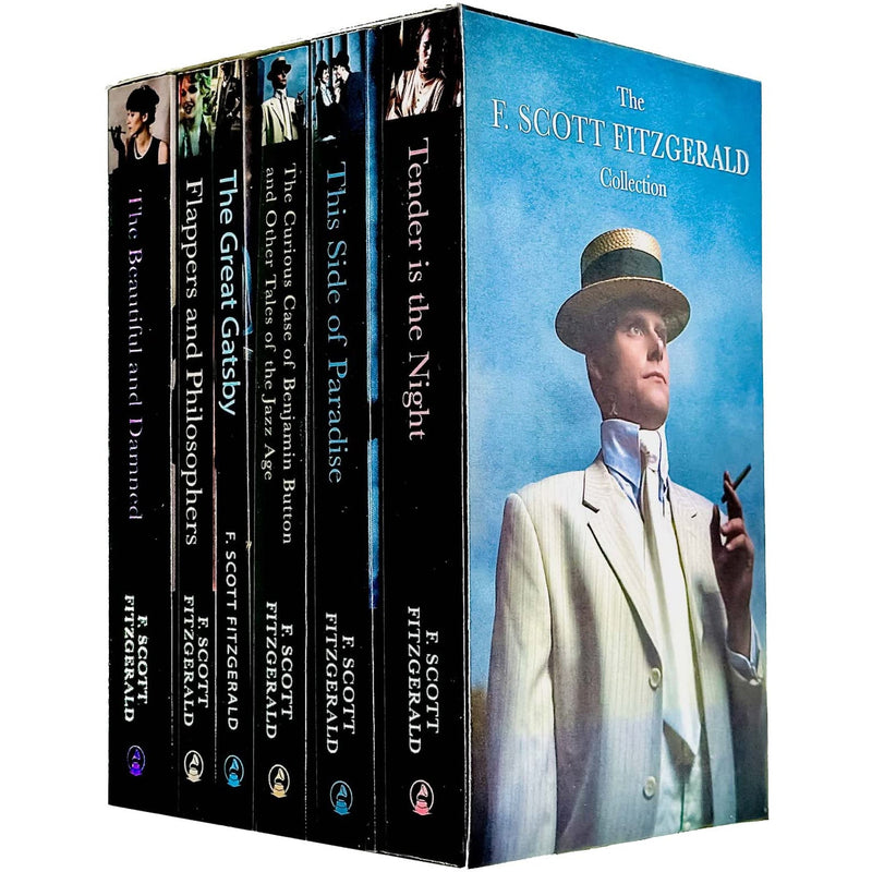 F. Scott Fitzgerald 6-Book Collection Box Set: The Great Gatsby, Flappers and Philosophers, The Beautiful and Damned, Tender is the Night, This Side of Paradise, The Curious Case of Benjamin Button