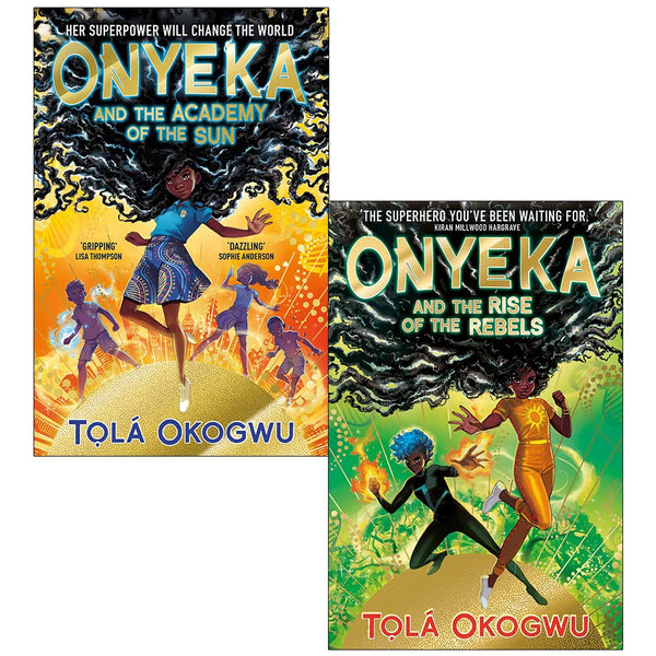 Tola Okogwu Collection 2 Books Set (Onyeka and the Academy of the Sun, Onyeka and the Rise of the Rebels)