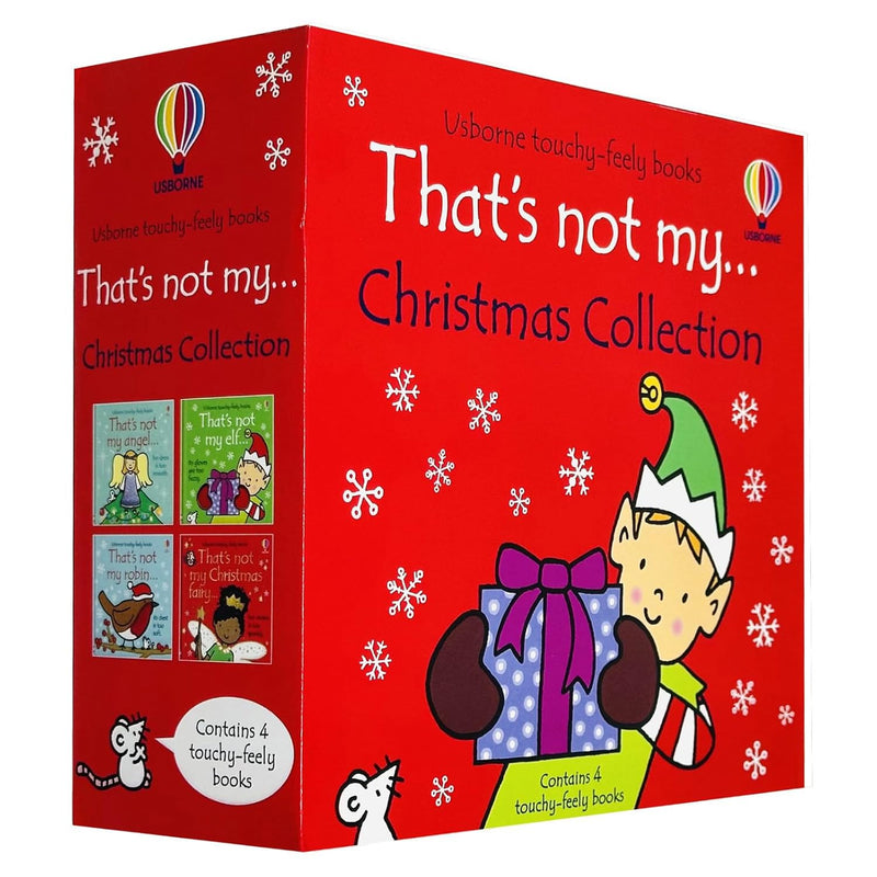 Usborne Touchy-Feely Thats not My Christmas Collection 4 Books Set (Christmas Fairy, Robin, Elf &amp; Angel)