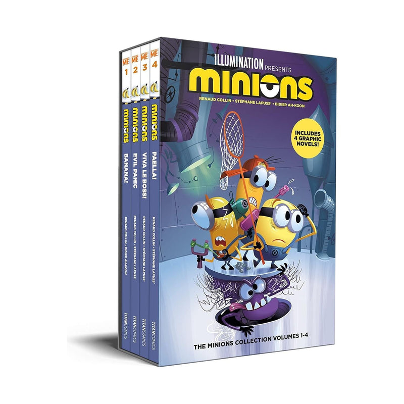 Minions 1-4 Boxed Set: Banana! / Evil Panic / Viva Le Boss! / Paella!