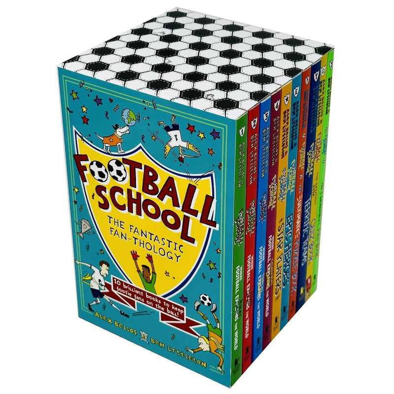 Football School The Fantastic Fan-Thology 10 Books Collection Box Set By Alex Bellos & Ben Lyttleton(Where Football Rules the World,Saves the World,Tackles the World,Celebrates, Star Players & More)