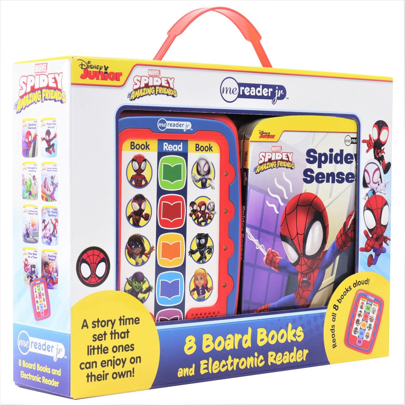 Marvel Spider-man - Spidey and His Amazing Friends- Me Reader Jr. Electronic Reader and 8 Sound Book Library - PI Kids: Me Reader Jr: 8 Board Books and Electronic Reader