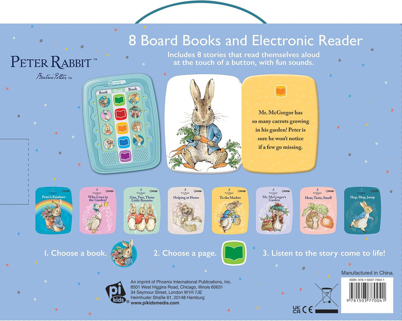 The World of Peter Rabbit: Me Reader Jr 8 Board Books and Electronic Reader Sound Book Set - PI Kids